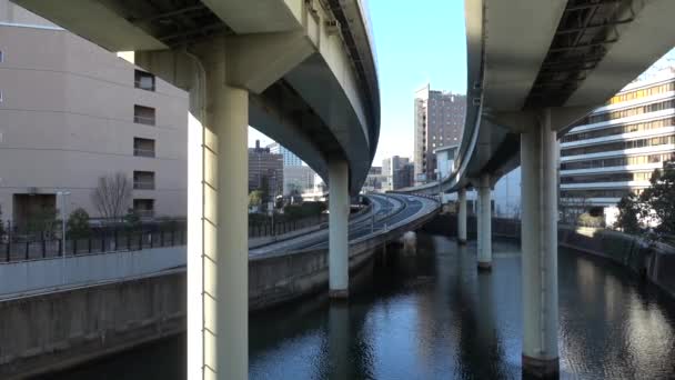 Tóquio Metropolitan Expressway Subterrâneo Planejado Seção 2023 — Vídeo de Stock