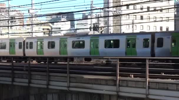 Tren Marcha Japón Tokyo Landscape — Vídeos de Stock