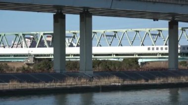 Arakawa nehir yatağı 2023 Şubat, Japonya Tokyo