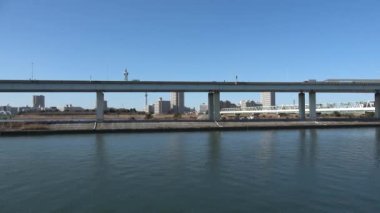 Arakawa nehir yatağı 2023 Şubat, Japonya Tokyo