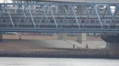 Arakawa nehir yatağı 2023 Şubat, Japonya Tokyo