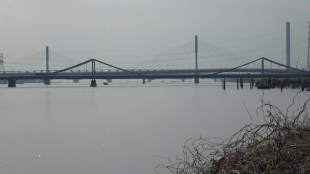 Arakawa Riverbed Paesaggio 2023 Febbraio Giappone Tokyo — Video Stock