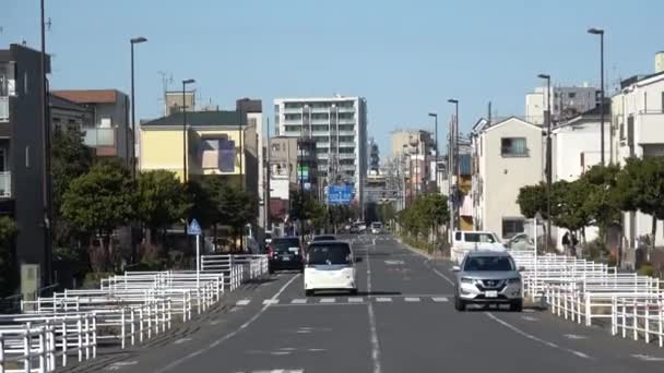 Oude Edogawa Brug Geplande Bouwplaats Japan 2023 — Stockvideo