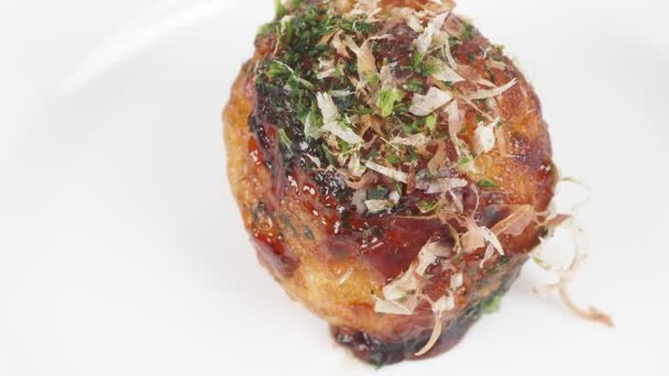 Takoyaki Japanese Traditional Food Video Clip — стокове відео