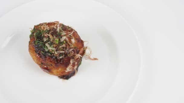 Takoyaki Mâncare Tradițională Japoneză Clip Video — Videoclip de stoc