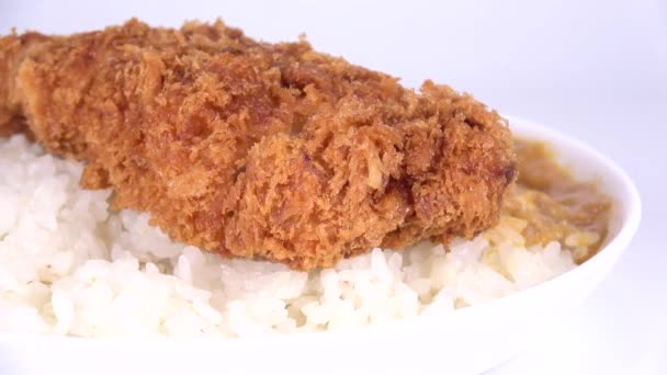Japonés Chuleta Curry Video Clip — Vídeos de Stock