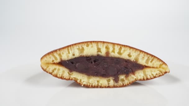 Dorayaki Kesiti Geleneksel Japon Tatlıları — Stok video