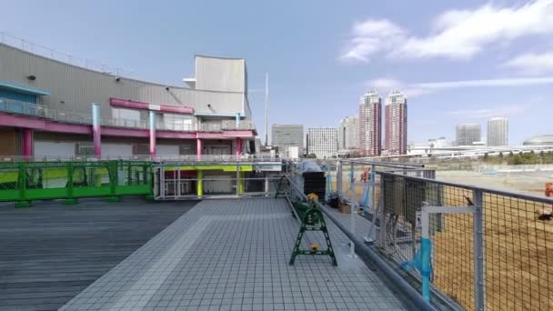 Odaiba Dismantling Τόκιο Ιαπωνία Φεβρουάριος 2023 — Αρχείο Βίντεο