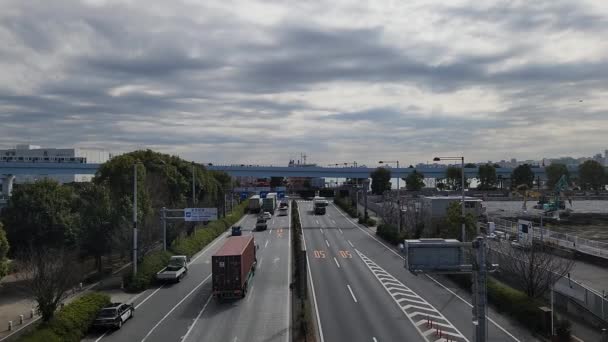 日本东京Odaiba Dismantling 2023年2月 — 图库视频影像