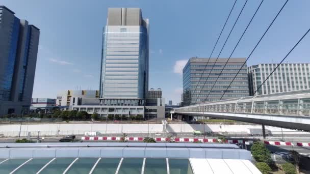 Tokyo Odaiba Daytime Landscape 2023 Winter — стокове відео