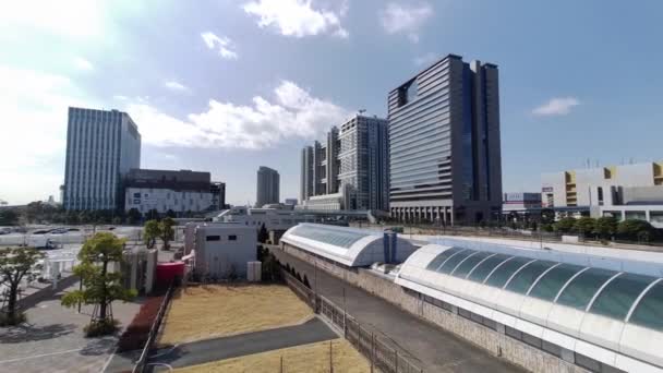 Τόκιο Odaiba Daytime Τοπίο 2023 Χειμώνας — Αρχείο Βίντεο