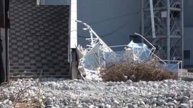 Harumi iskelesi yıkım çalışmaları Şubat 2023, Japonya Tokyo