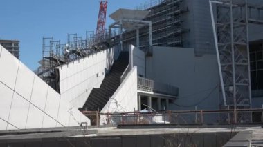 Harumi iskelesi yıkım çalışmaları Şubat 2023, Japonya Tokyo