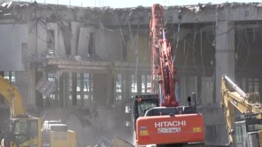 Harumi iskelesi yıkım çalışmaları Şubat 2023, Japonya Tokyo