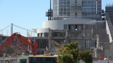 Harumi iskelesi yıkım çalışmaları Şubat 2023, Japonya Tokyo