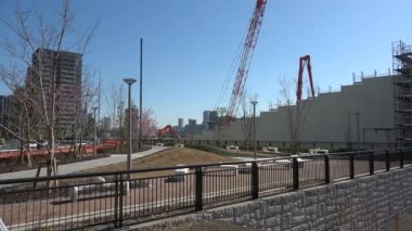Harumi iskelesi yıkım çalışmaları Şubat 2023, Japonya Tokyo