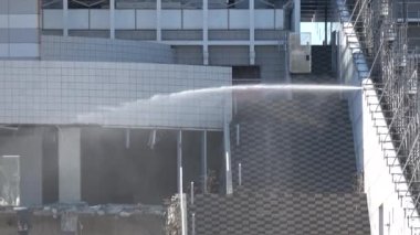 Harumi iskelesi yıkım çalışmaları Şubat 2023, Japonya Tokyo