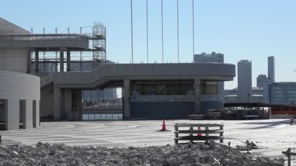 Harumi Wharf Demolizione Febbraio 2023 Giappone Tokyo — Video Stock