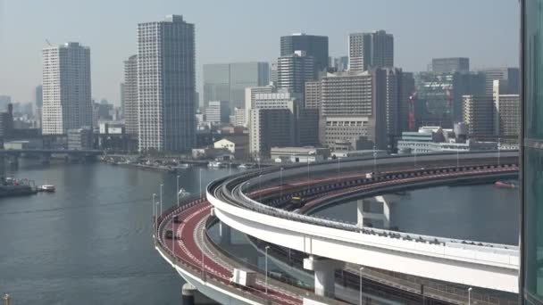 Ponte Arco Íris Tóquio Paisagem Março 2023 — Vídeo de Stock