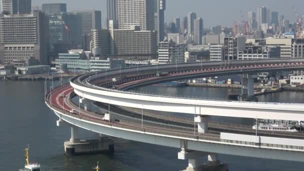 Tokyo Rainbow Bridge Paisaje Marzo 2023 — Vídeos de Stock
