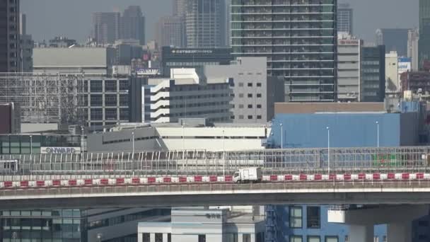Tokyo Rainbow Bridge Tájkép Március 2023 — Stock videók