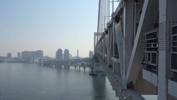 Τόκιο Rainbow Γέφυρα Τοπίο Μάρτιος 2023 — Αρχείο Βίντεο