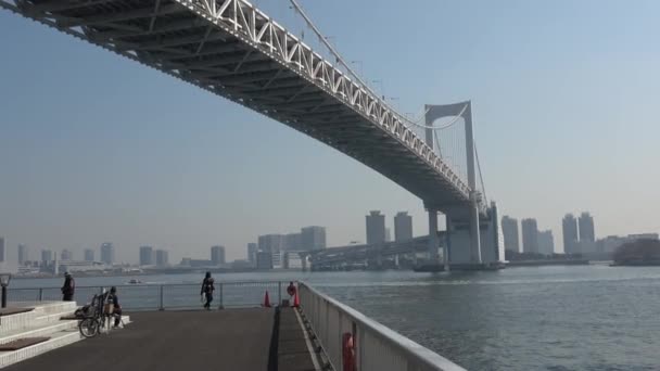 Paysage Pont Arc Ciel Tokyo Mars 2023 — Video
