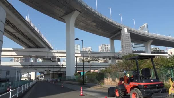 Tokyo Gökkuşağı Köprüsü Manzarası Mart 2023 — Stok video