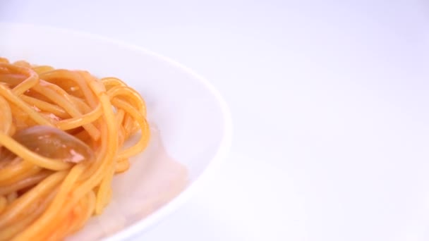 Japonské Špagety Napolitana Krátké Video Klip — Stock video