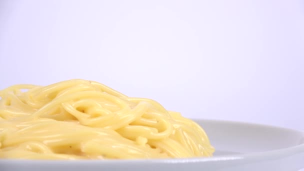 Pasta Carbonara Corto Video Clip — Vídeos de Stock
