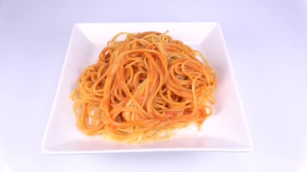 Krem Pomidorowy Kraba Makaronowego Krótki Film Wideo — Wideo stockowe