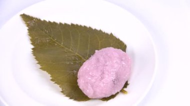 Sakuramochi Domyoji Japon geleneksel tatlıları.