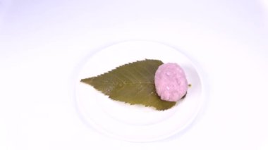 Sakuramochi Domyoji Japon geleneksel tatlıları.