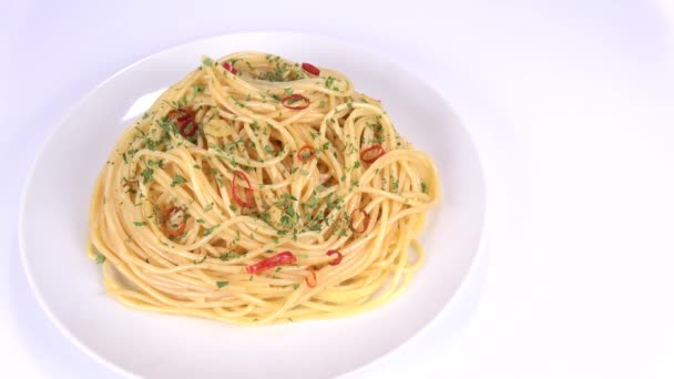 Pasta Peperoncino Corto Video Clip — Vídeo de stock