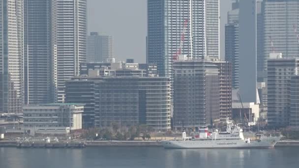 Tokyo Bay Área Paisaje 2023 Primavera — Vídeo de stock