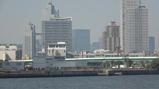 Área Baía Tóquio Paisagem 2023 Primavera — Vídeo de Stock