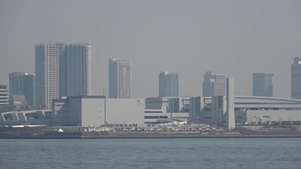 Tokyo Bay Area Landscape 2023 Spring — Stock Video