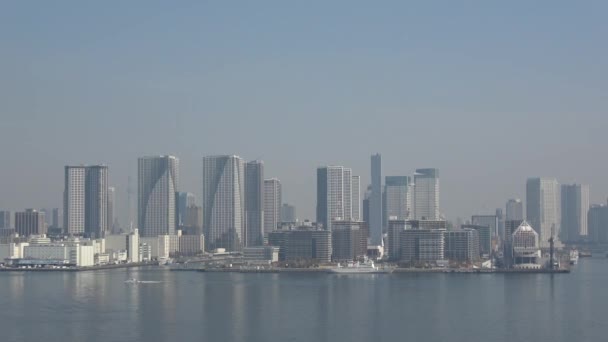Tokio Bay Area Landschap 2023 Voorjaar — Stockvideo