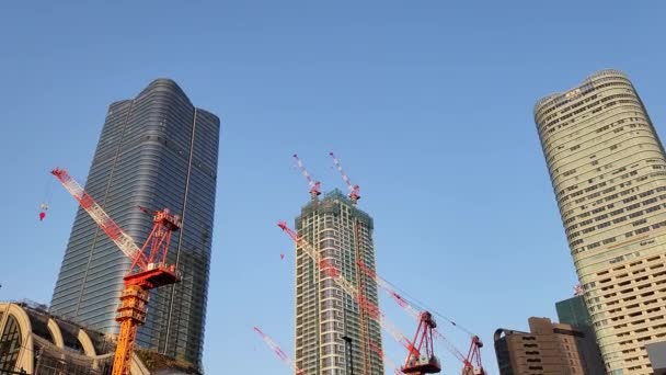 Пагорби Азабудаї Під Час Будівництва Березня 2023 Року Японія — стокове відео
