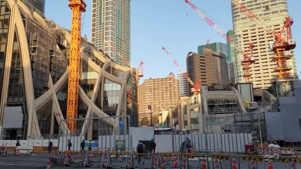 Collines Azabudai Construction Mars 2023 Japon Tokyo — Video
