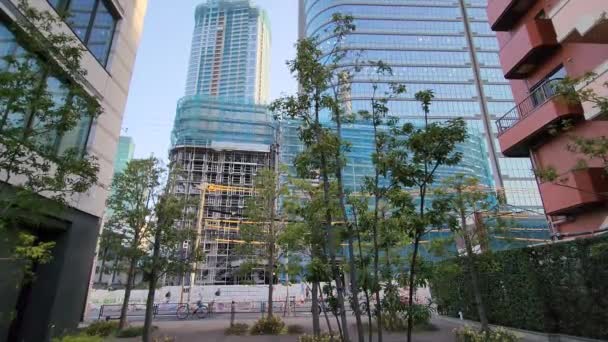 Пагорби Азабудаї Під Час Будівництва Березня 2023 Року Японія — стокове відео