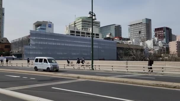 Τοπίο Ochanomizu Ιαπωνία Τόκιο Μάρτιος 2023 — Αρχείο Βίντεο
