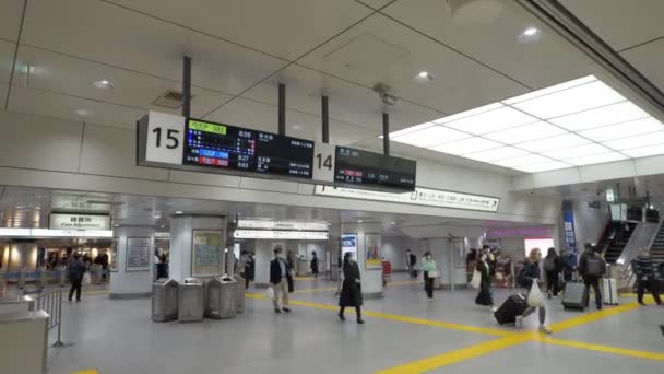 Станція Токіо Рано Вранці 2023 Року — стокове відео