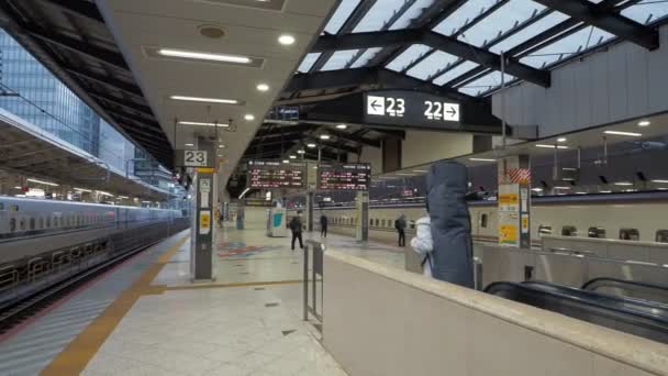 Станція Токіо Сінкансен Звуком 2023 Лімітований Експрес — стокове відео