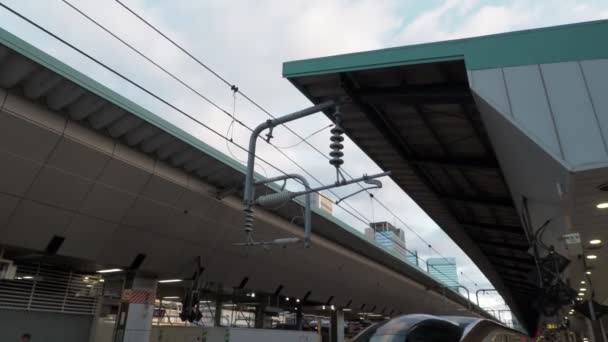 Tokyo Stasyonu Shinkansen Ses 2023 Sınırlı Ekspres Treniyle — Stok video