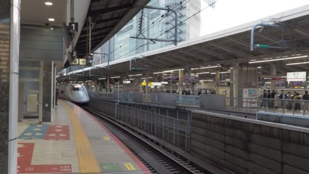 Tokyo Station Shinkansen Sound 2023 Limited Express Train — Stock Video