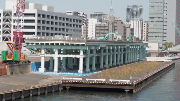 Antiguo Sitio Del Mercado Tsukiji Abril 2023 Japón Tokio — Vídeos de Stock