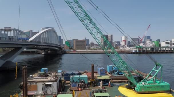 Antigo Sítio Mercado Tsukiji Abril 2023 Japão Tóquio — Vídeo de Stock