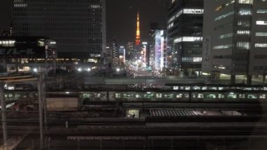 Hamamatsucho Gece Manzarası, Tokyo Nisan 2023