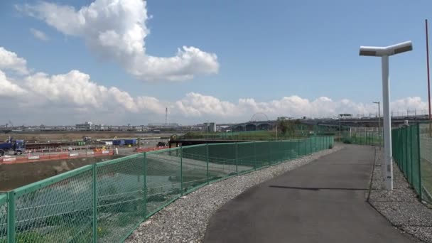 2023年在日本东京建造Shinsuna闸门 — 图库视频影像